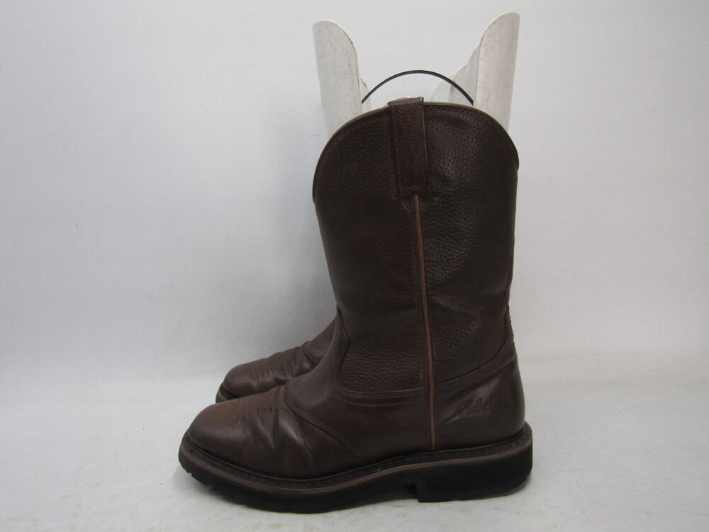 Cabela's Mens Size 9 D Brown Leather Stockman Cowboy Western Boots
